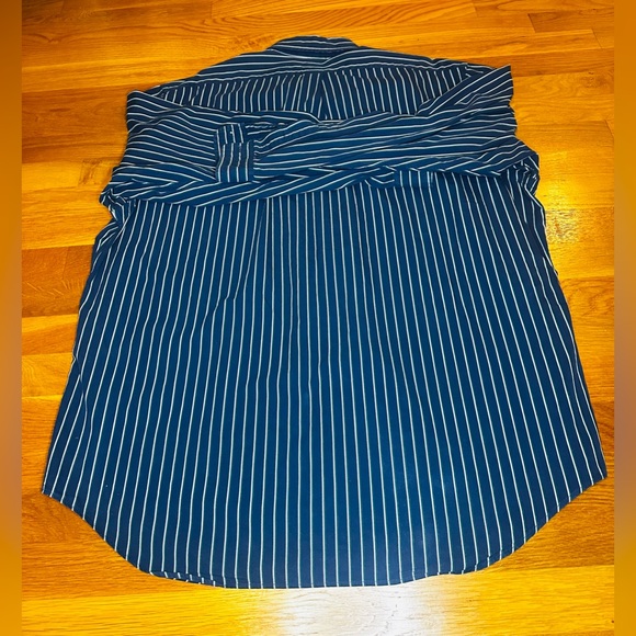 Ralph Lauren Blaire Striped Button Down Shirt Men’s XL Blue Green Cotton - Picture 3 of 11